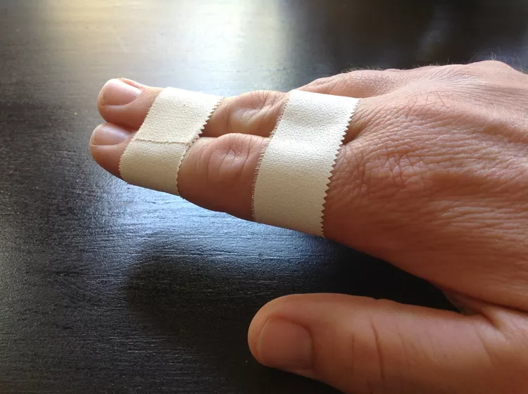 buddy finger tape volleyball method