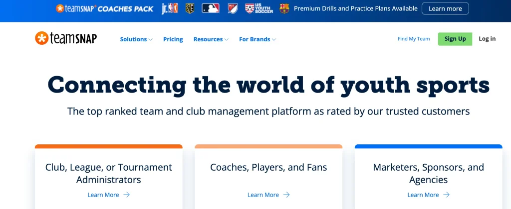 teamsnap - analytics platform - header