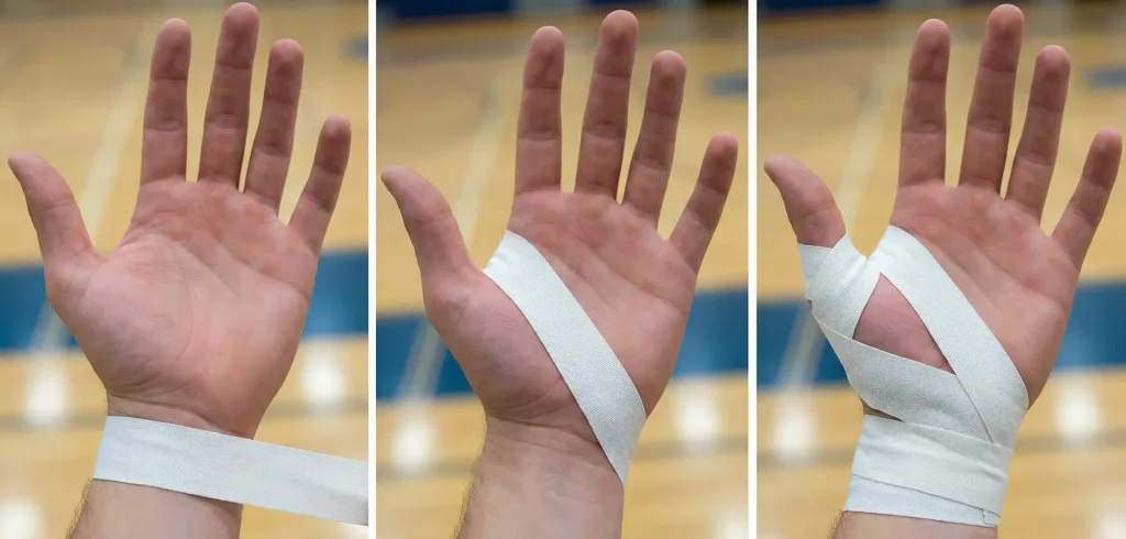 V anchor taping steps info image. created with nano